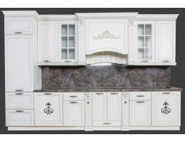 Кухня Кальяри Бьянка 26 (3,6 м) белый матовый Кухня Кальяри Бьянка 26 (3,6 м) белый матовый