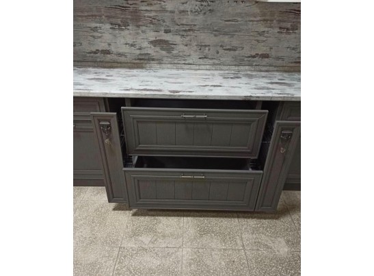 Кухня Берлин 27 (4,2 м) Гриджио-Бьянка