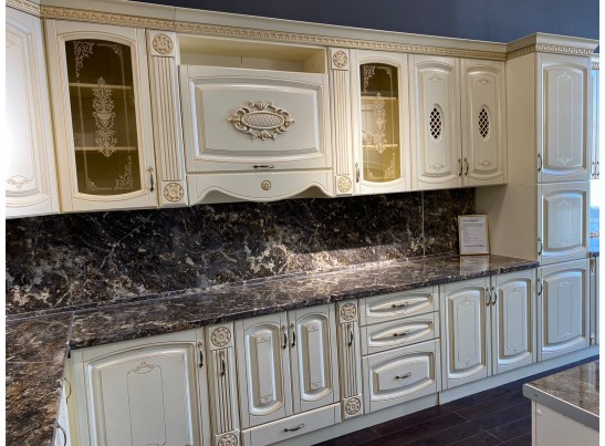 Кухня Глория 29 (4,2*1,5 м) крем