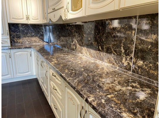 Кухня Глория 29 (4,2*1,5 м) крем