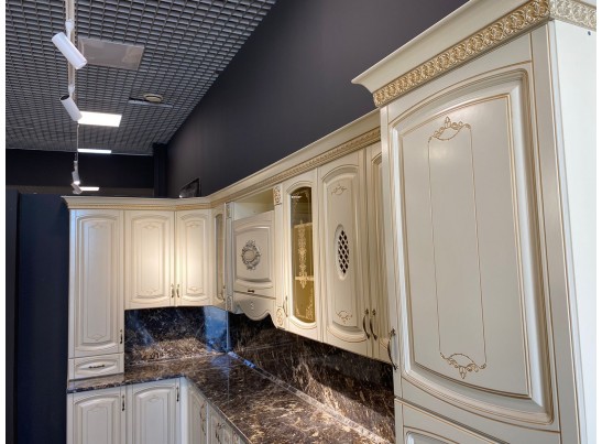 Кухня Глория 29 (4,2*1,5 м) крем