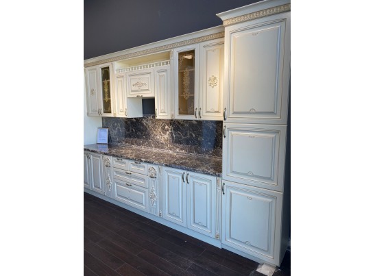 Кухня угловая Афина 8 (4,2*1,5 м) крем