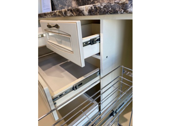 Кухня угловая Афина 8 (4,2*1,5 м) крем