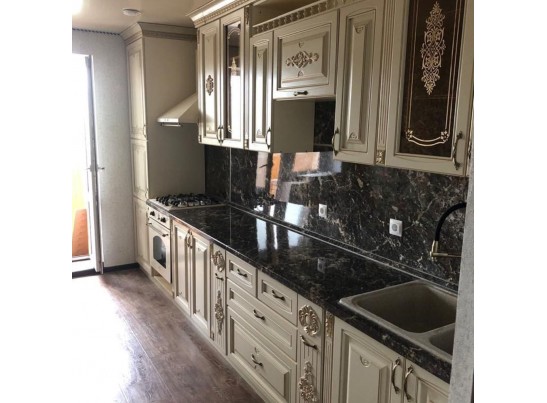 Кухня Афина 10 (3,15*1,5 м) крем