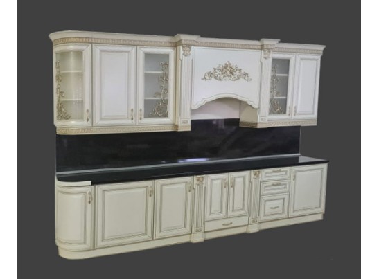Кухня Патриция 16 (3,35 м) крем перламутр
