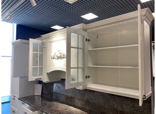 Кухня Кальяри Бьянка 36 (3 м) белый матовый