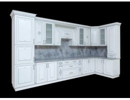 Кухня угловая Афина 8 (4,2*1,5 м) Белый