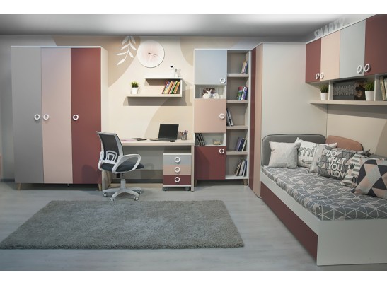 Стол компьютерный SMARTY PINK 160