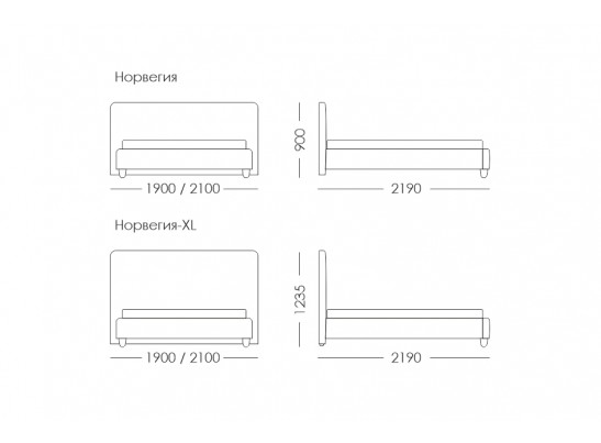 Кровать NORVEGIA в Набережных Челнах