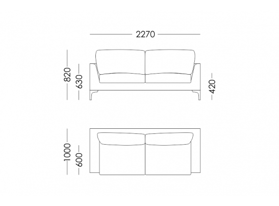 Диван прямой BERGAMO в Набережных Челнах