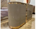 Спальня "Ницца Luxury" (6ти ств. кровать,ламели) мокко/крем в Набережных Челнах