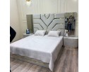 Спальня "Ницца Luxury" (6ти ств. кровать,ламели) мокко/крем в Набережных Челнах