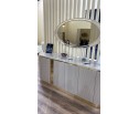 Спальня "Ницца Luxury" (6ти ств. кровать,ламели) мокко/крем в Набережных Челнах