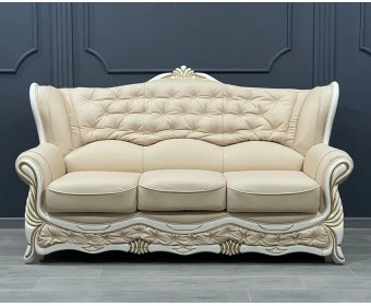 Диван трехместный "ПРАГА" (нат. кожа)