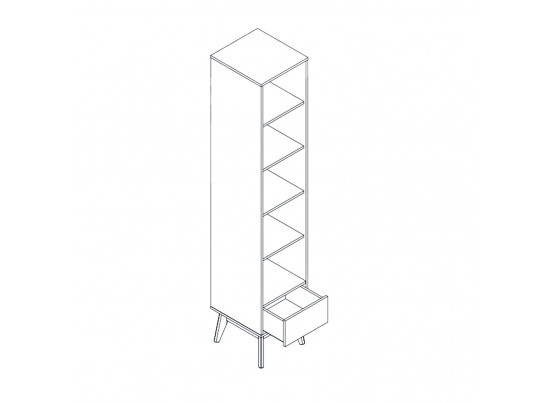 Шкаф однодверный "Калгари" молодежная в Набережных Челнах