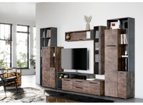 Полка навесная 1200 "Глазго" гостиная