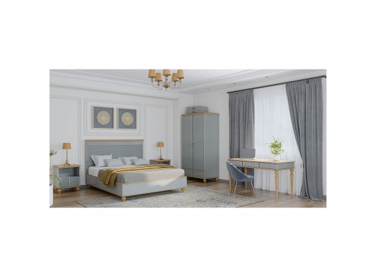 Кровать "Рандеву" 140 (белый, серый) в Набережных Челнах