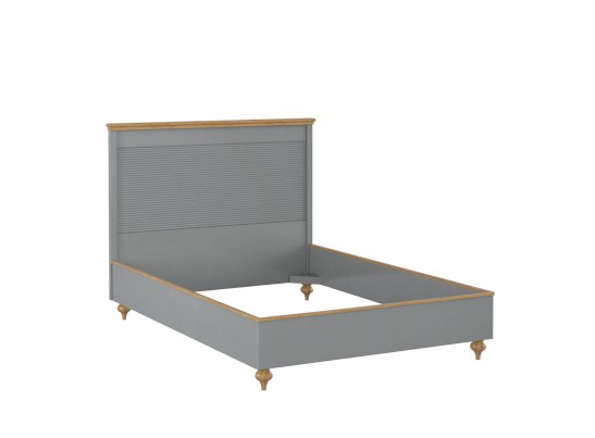 Кровать "Рандеву" 140 (белый, серый) в Набережных Челнах