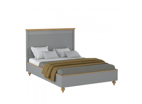 Кровать "Рандеву" 140 (белый, серый) в Набережных Челнах