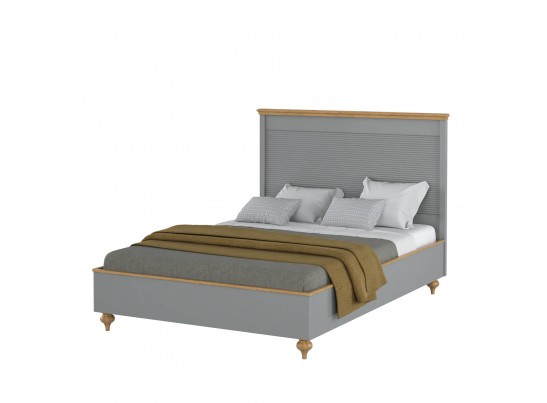 Кровать "Рандеву" 140 (белый, серый) в Набережных Челнах