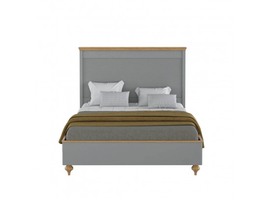 Кровать "Рандеву" 140 (белый, серый) в Набережных Челнах