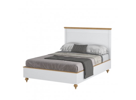 Кровать "Рандеву" 140 (белый, серый) в Набережных Челнах