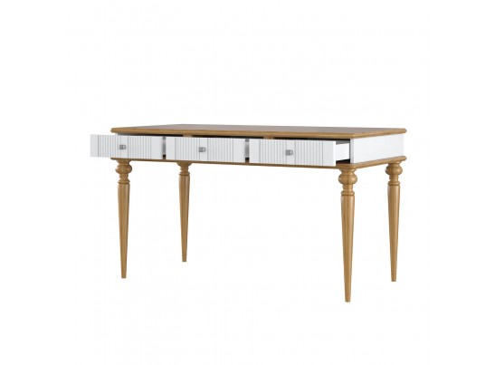 Стол письменный "Рандеву" 003 (белый, серый) в Набережных Челнах