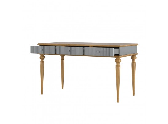 Стол письменный "Рандеву" 003 (белый, серый) в Набережных Челнах