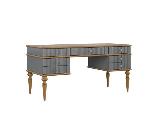 Стол письменный "Рандеву" 007 (белый, серый) в Набережных Челнах