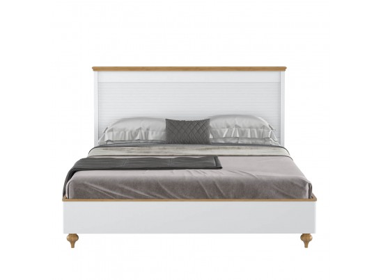 Кровать "Рандеву" 180 (белый, серый) в Набережных Челнах