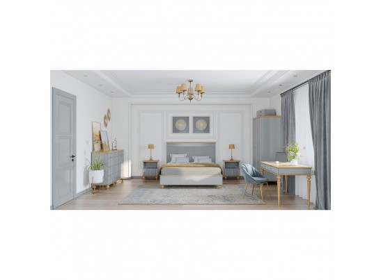 Кровать "Рандеву" 180 (белый, серый) в Набережных Челнах