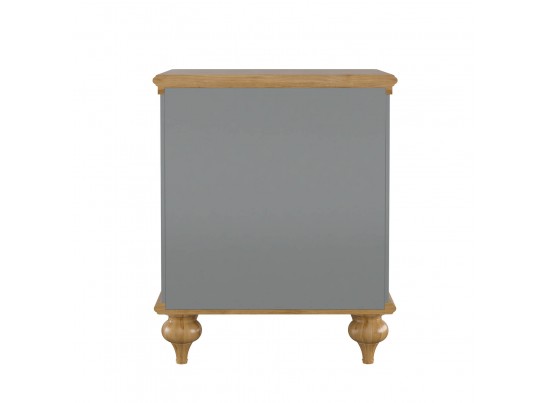 Тумба прикроватная "Рандеву" 01 (белый, серый) в Набережных Челнах