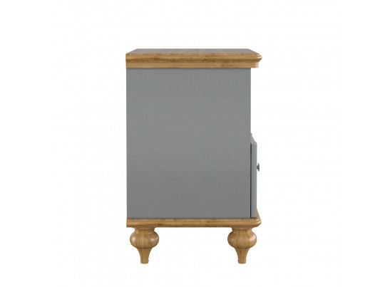 Тумба прикроватная "Рандеву" 01 (белый, серый) в Набережных Челнах