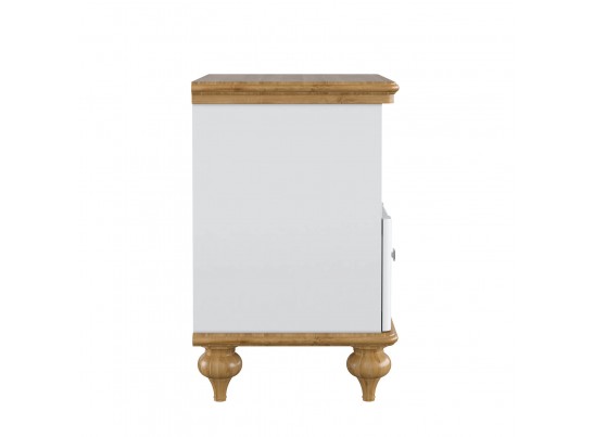 Тумба прикроватная "Рандеву" 01 (белый, серый) в Набережных Челнах