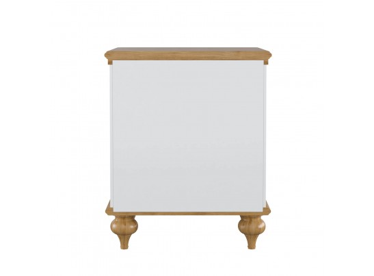 Тумба прикроватная "Рандеву" 01 (белый, серый) в Набережных Челнах