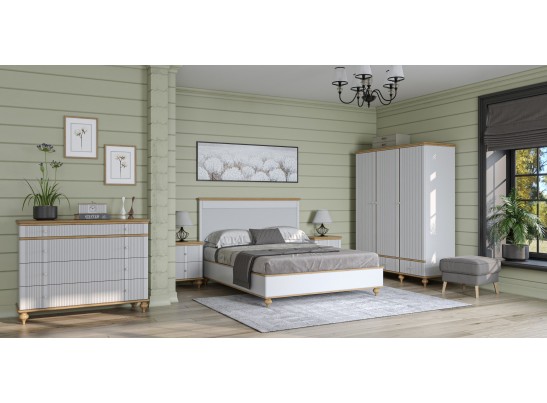 Комод "Рандеву" 04 (белый, серый) в Набережных Челнах