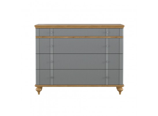 Комод "Рандеву" 04 (белый, серый) в Набережных Челнах