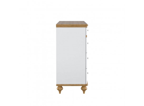 Комод "Рандеву" 04 (белый, серый) в Набережных Челнах