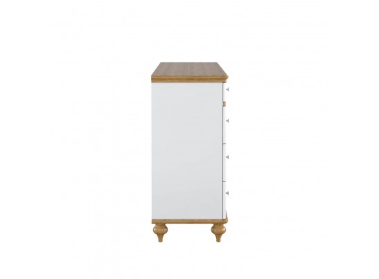 Комод "Рандеву" 08 (белый, серый) в Набережных Челнах