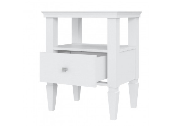 2.1.1 Тумба прикроватная "Ольса" 01 (белый лак) в Набережных Челнах