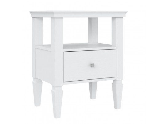 2.1.1 Тумба прикроватная "Ольса" 01 (белый лак) в Набережных Челнах