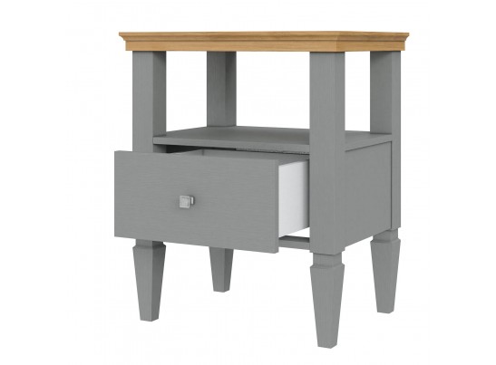 2.1.3 Тумба прикроватная "Ольса" 01 (серый 7042/антик 24) в Набережных Челнах