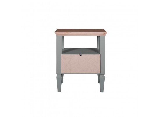 2.1.3 Тумба прикроватная "Ольса" 01 (серый 7042/антик 24) в Набережных Челнах
