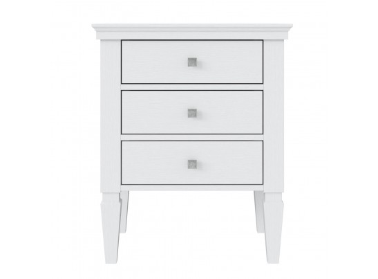 2.3.1 Тумба прикроватная "Ольса" 03 (белый лак) в Набережных Челнах