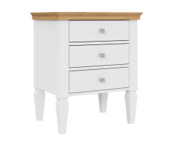 2.3.2 Тумба прикроватная "Ольса" 03 (белый лак/антик 24) 