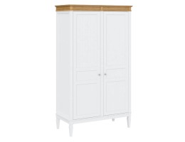 4.1.2 Шкаф для одежды "Ольса" 02 (белый лак/антик 24)