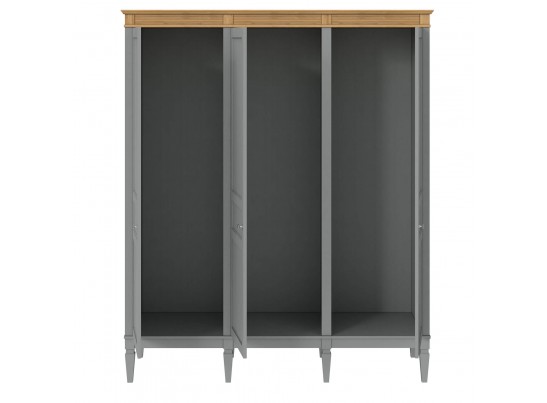 4.2.3 Шкаф для одежды "Ольса" 03 (серый 7042/антик 24) в Набережных Челнах