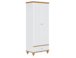 Шкаф для одежды "Рандеву" 21 (белый, серый)