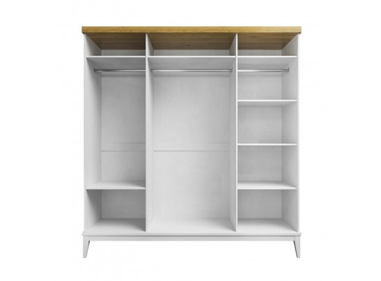 Шкаф для одежды «Бон Вояж» 40 Белый лак в Набережных Челнах