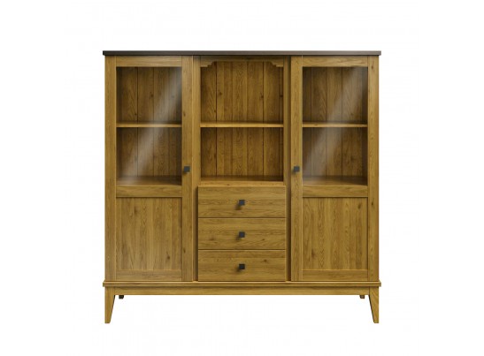 Шкаф для посуды «Бон Вояж» 203-150 антик в Набережных Челнах